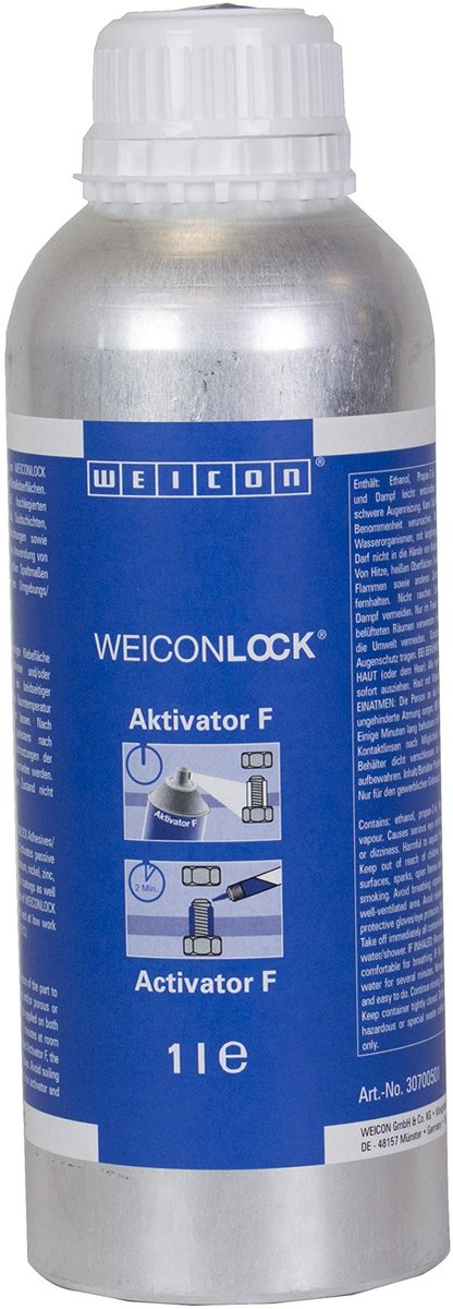 Weicon 30700060 F 1 Liter | Verkorting uithardingstijd van WEICONLOCK producten activator, 60 ml